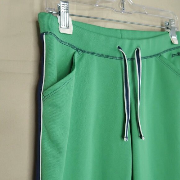 Vintage Y2K Le Tigre Cropped Pants Green Blue Capris Drawstring Women's Small - Picture 4 of 15